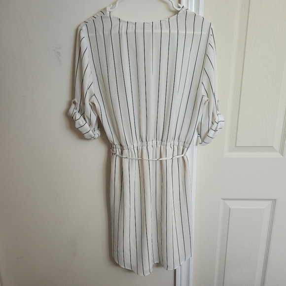 Women's Striped Shirt Dress - Picture 2 of 6
